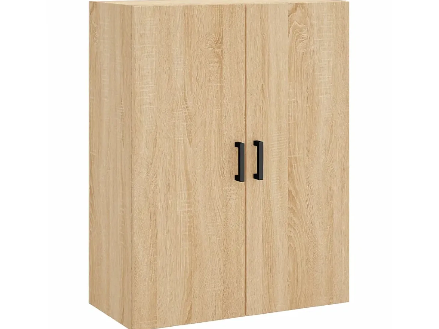 Aparador alto madera contrachapada color roble 69,5x34x180 cm ES96481