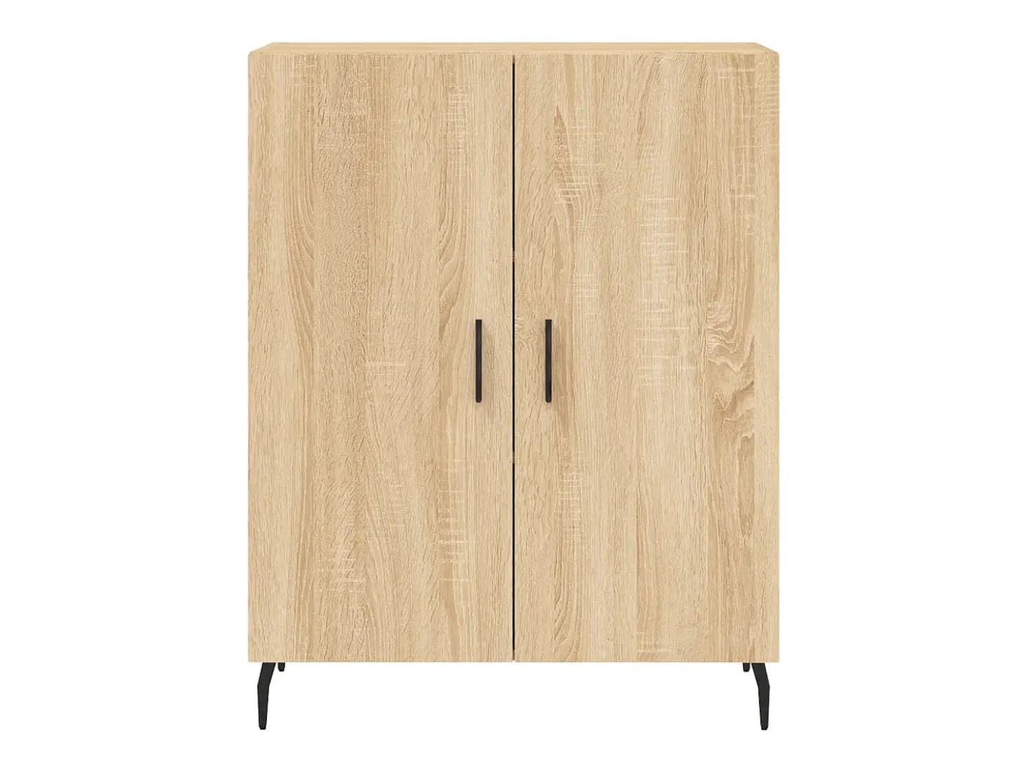 Aparador alto madera contrachapada color roble 69,5x34x180 cm