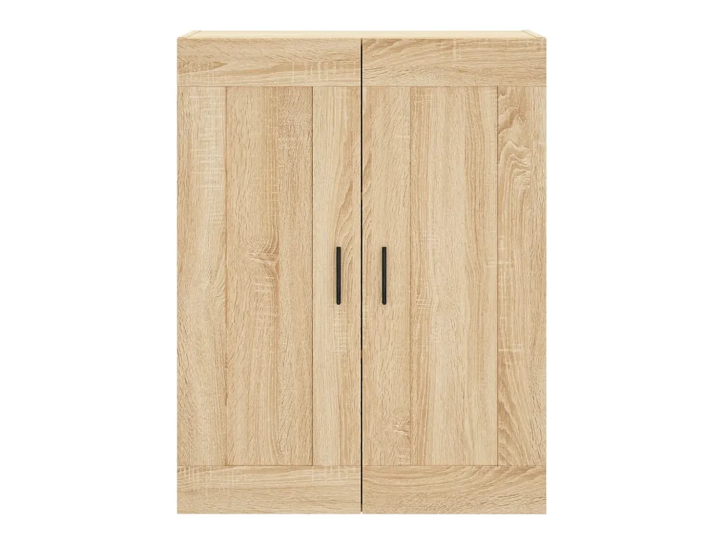 Aparador alto madera contrachapada color roble 69,5x34x180 cm