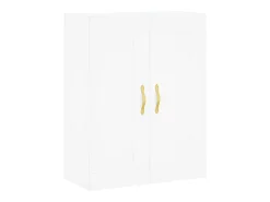 Aparador alto madera contrachapada blanco 69,5x34x180 cm ES83329