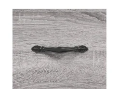 Aparador alto madera contrachapada gris sonoma 69,5x34x180 cm