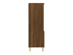 Aparador alto madera contrachapada roble marrón 40x36x110 cm ES83489