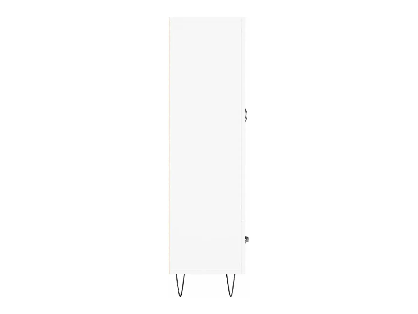 Aparador alto madera de ingeniería blanco 69,5x31x115 cm