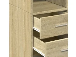 Aparador alto madera de ingeniería roble Sonoma 70x42,5x185 cm