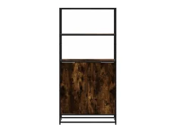 Aparador alto madera de ingeniería y metal 68x35x139 cm