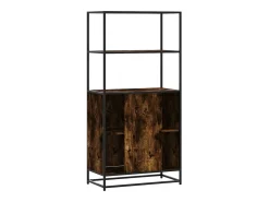 Aparador alto madera de ingeniería y metal 68x35x139 cm