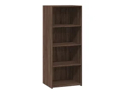 Aparador alto madera de ingeniería marrón roble 50x41x124 cm