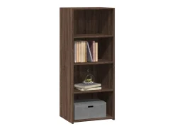 Aparador alto madera de ingeniería marrón roble 50x41x124 cm