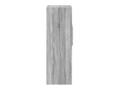 Aparador alto madera de ingeniería gris Sonoma 50x42,5x124 cm