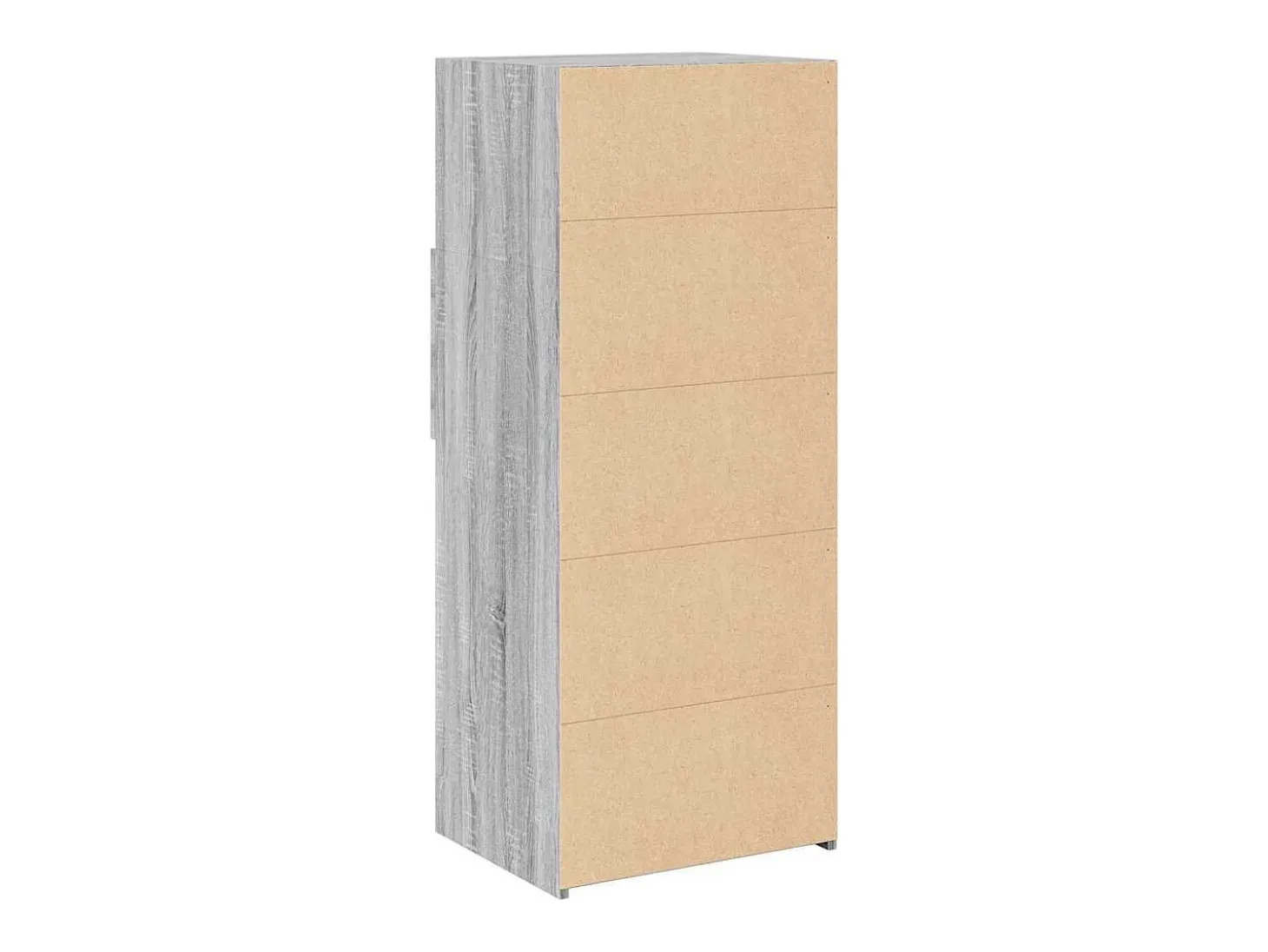 Aparador alto madera de ingeniería gris Sonoma 50x42,5x124 cm