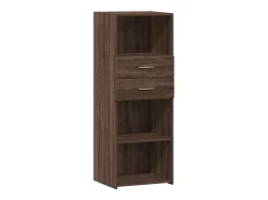 Aparador alto madera de ingeniería marrón roble 45x42,5x124 cm
