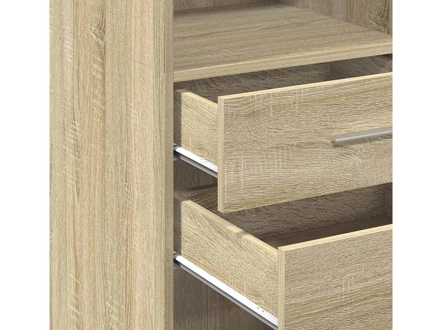 Aparador alto madera de ingeniería roble Sonoma 40x42,5x124 cm