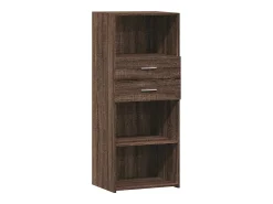 Aparador alto madera de ingeniería marrón roble 50x42,5x124 cm