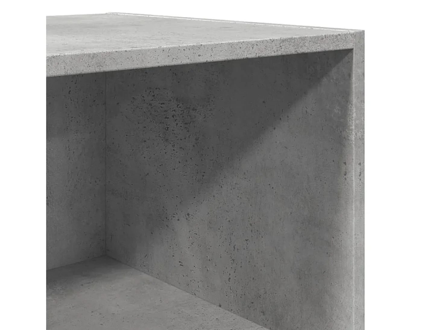 Aparador alto madera de ingeniería gris 50x41x185 cm