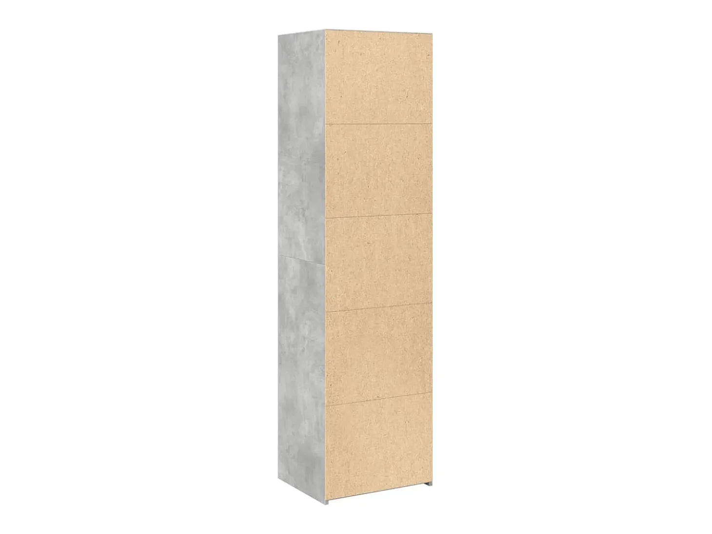 Aparador alto madera de ingeniería gris 50x41x185 cm
