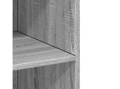 Aparador alto madera de ingeniería gris Sonoma 70x41x185 cm