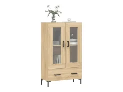 Aparador alto madera de ingeniería roble Sonoma 69,5x31x115 cm
