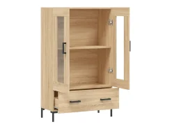 Aparador alto madera de ingeniería roble Sonoma 69,5x31x115 cm