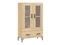 Aparador alto madera de ingeniería roble Sonoma 69,5x31x115 cm