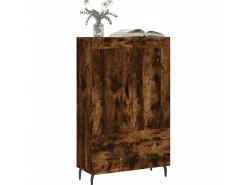 Aparador alto madera de ingeniería roble ahumado 69,5x31x115 cm ES28862