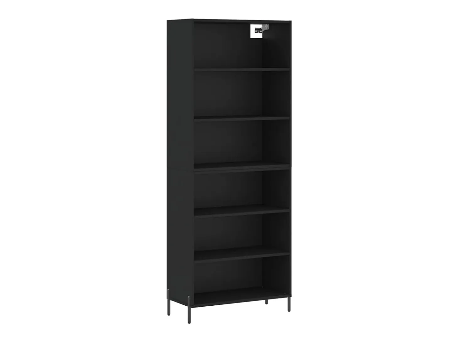 Aparador alto madera de ingeniería negro 69,5x32,5x180 cm ES176494