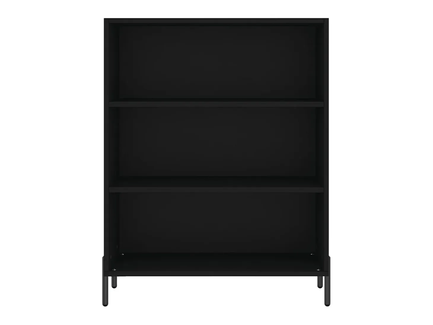 Aparador alto madera de ingeniería negro 69,5x32,5x180 cm ES176494