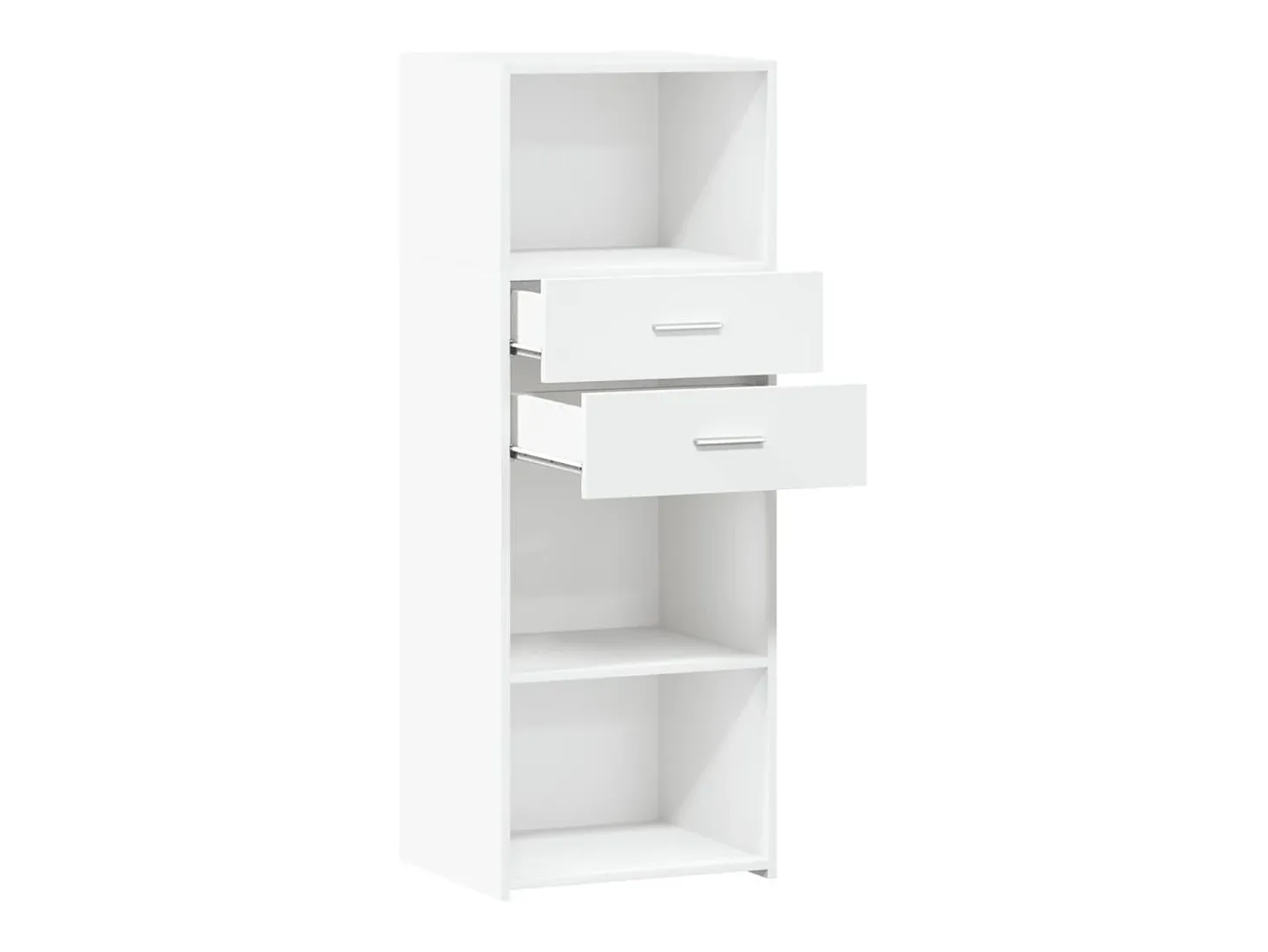 Aparador alto madera de ingeniería blanco 45x42,5x124 cm