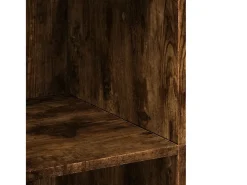Aparador alto madera de ingeniería roble ahumado 70x41x124 cm
