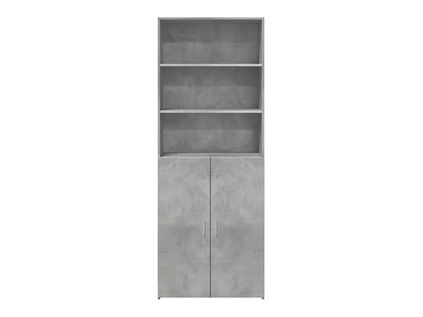 Aparador alto madera de ingeniería gris hormigón 70x42,5x185 cm
