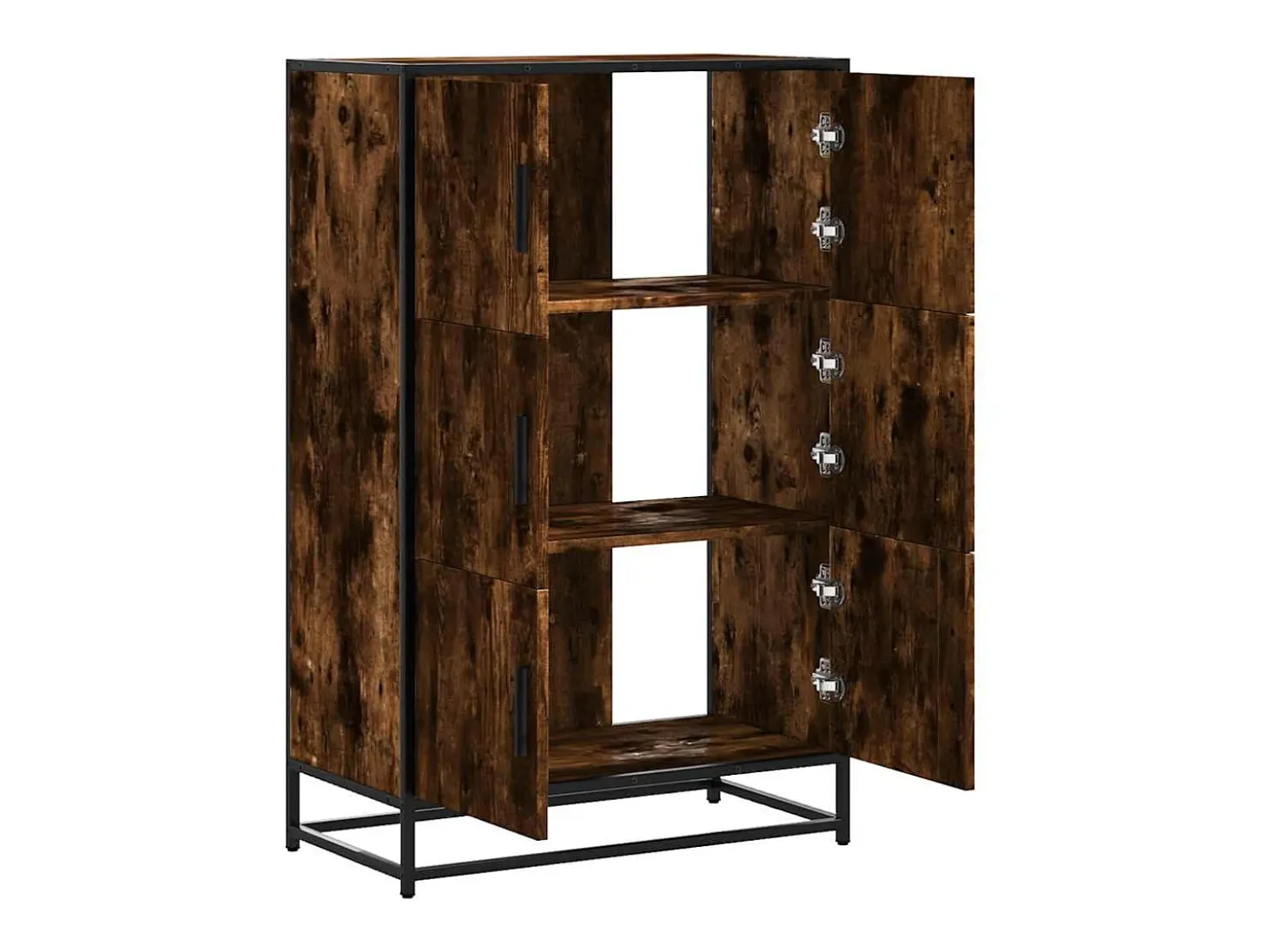 Aparador alto madera de ingeniería y metal 68x35x106,5 cm