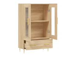 Aparador alto madera de ingeniería roble Sonoma 69,5x31x115 cm ES94253