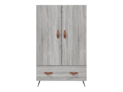 Aparador alto madera de ingeniería gris Sonoma 69,5x31x115 cm