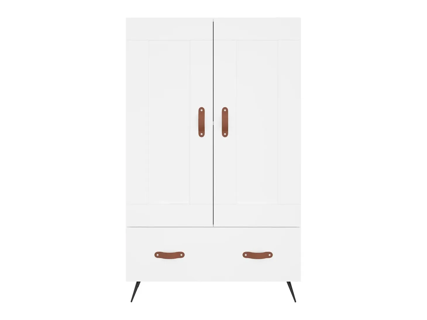 Aparador alto madera de ingeniería blanco 69,5x31x115 cm ES23731