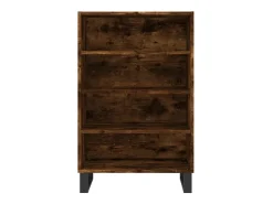 Aparador alto madera de ingeniería roble ahumado 57x35x90 cm ES35034
