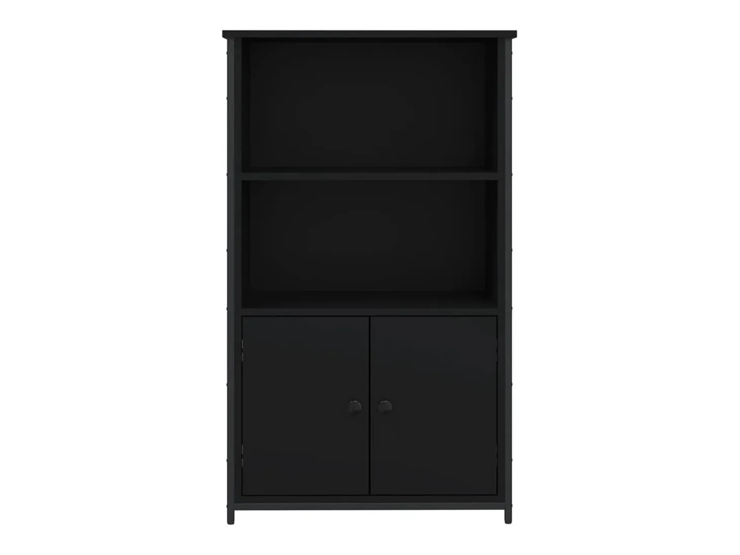 Aparador alto madera de ingeniería negro 62x32x103,5 cm ES64576