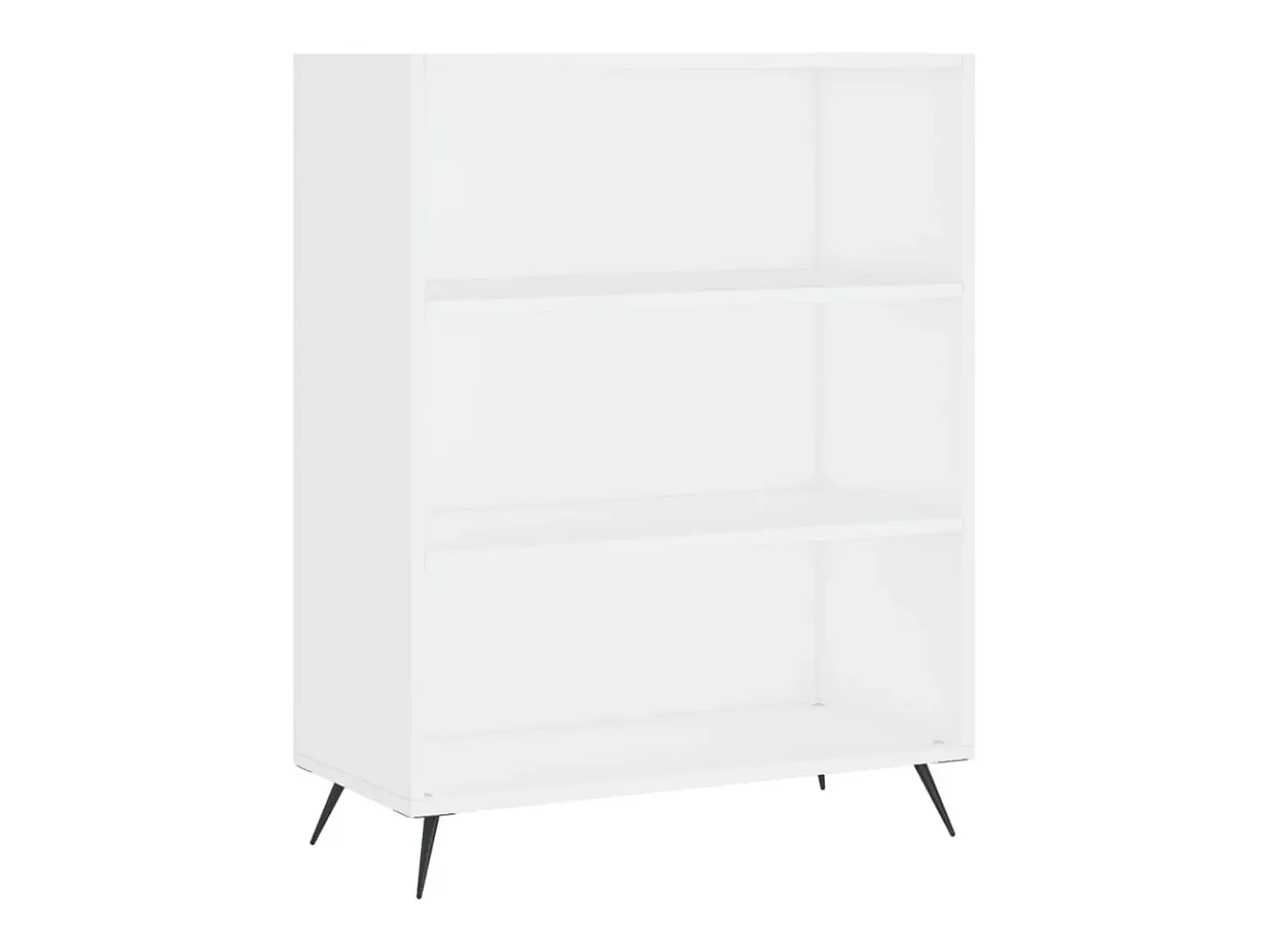 Aparador alto madera de ingeniería blanco 69,5x32,5x180 cm ES17035