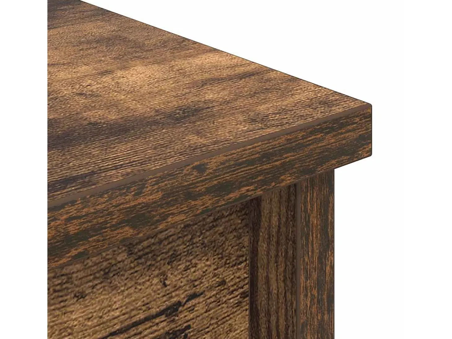Aparador alto madera de ingeniería roble ahumado 70x35x180 cm