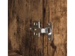 Aparador alto madera de ingeniería roble ahumado 70x35x180 cm