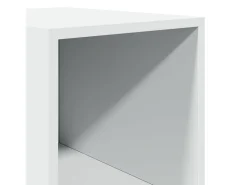 Aparador alto madera de ingeniería blanco 30x41x185 cm