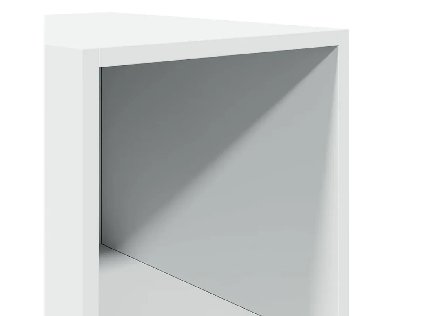 Aparador alto madera de ingeniería blanco 30x41x185 cm