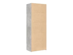 Aparador alto madera de ingeniería gris hormigón 70x42,5x185 cm