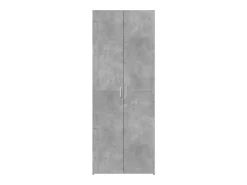 Aparador alto madera de ingeniería gris hormigón 70x42,5x185 cm
