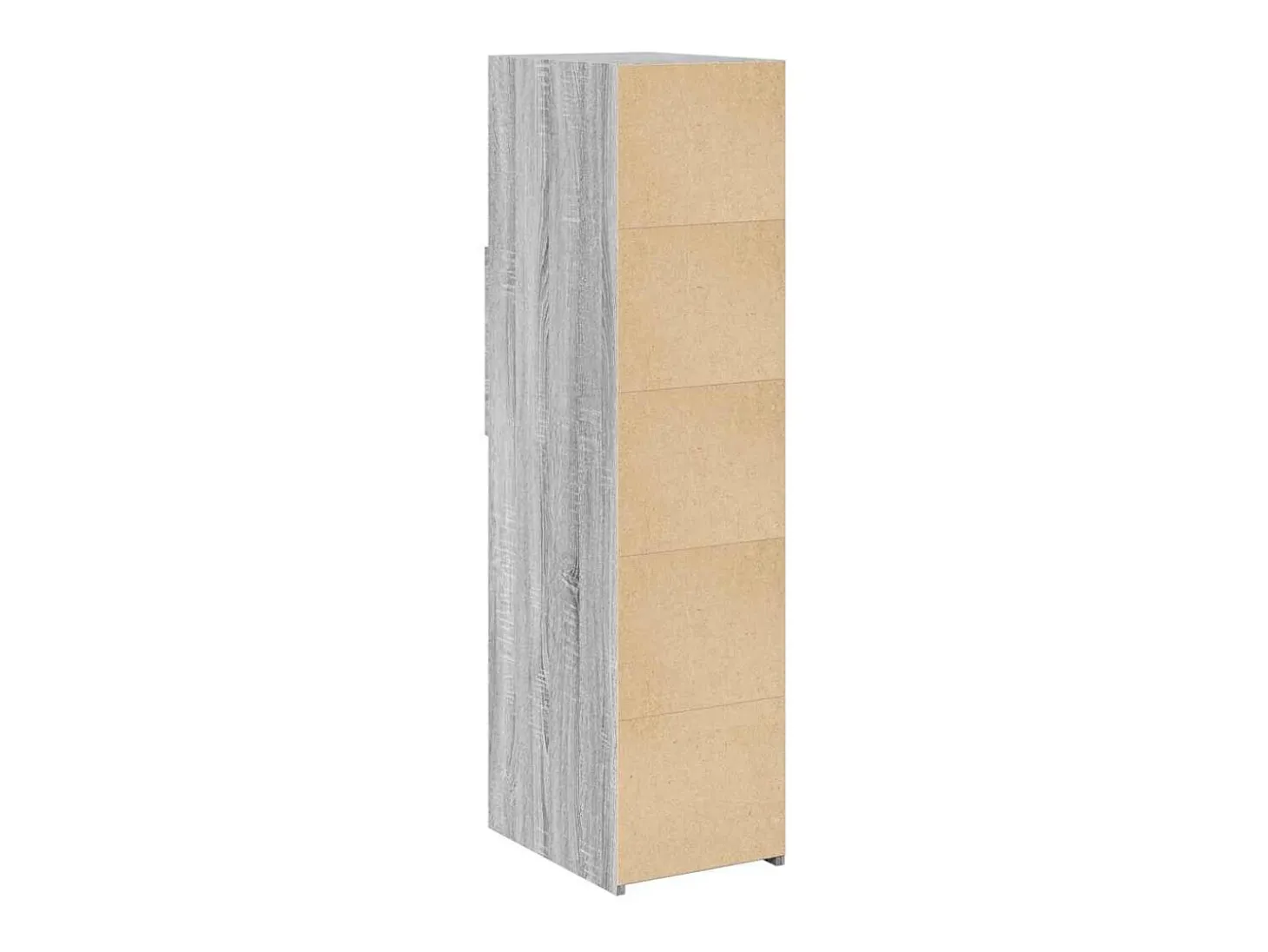 Aparador alto madera de ingeniería gris Sonoma 30x42,5x124 cm