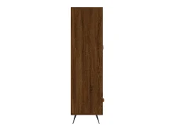 Aparador alto madera de ingeniería roble marrón 69,5x31x115 cm