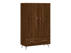 Aparador alto madera de ingeniería roble marrón 69,5x31x115 cm