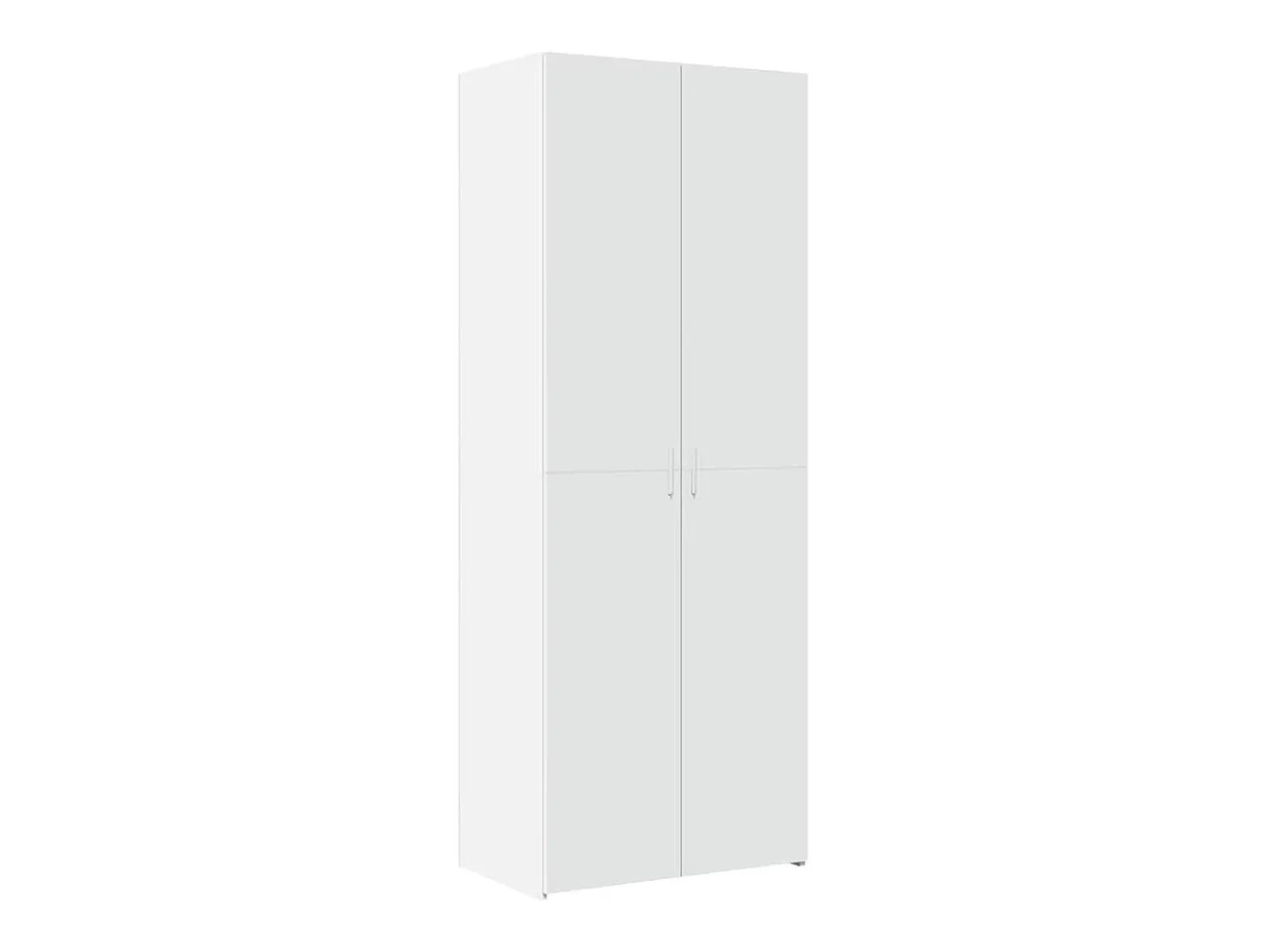 Aparador alto madera de ingeniería blanco 70x42,5x185 cm