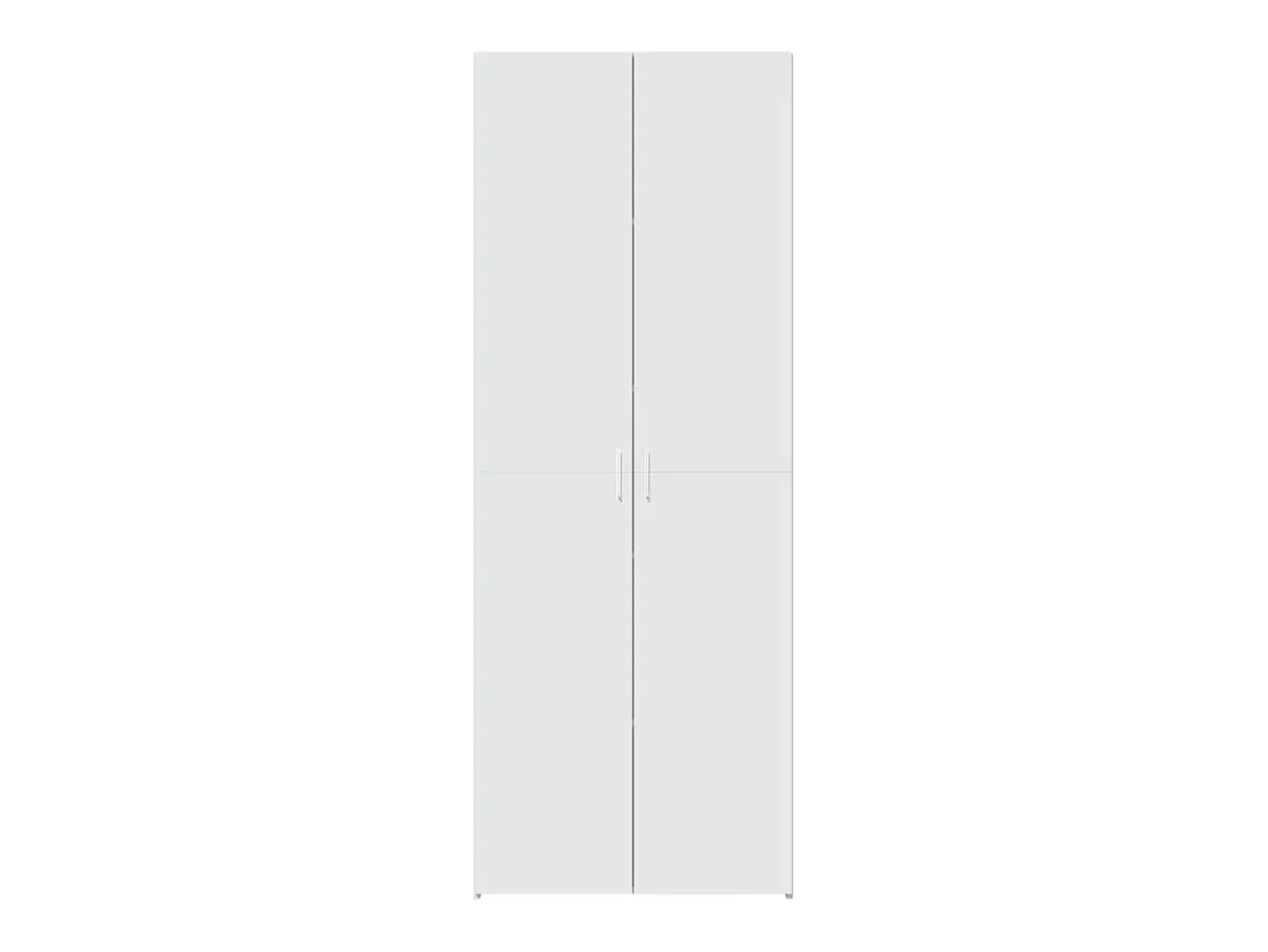 Aparador alto madera de ingeniería blanco 70x42,5x185 cm