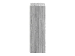 Aparador alto madera de ingeniería gris Sonoma 70x41x124 cm