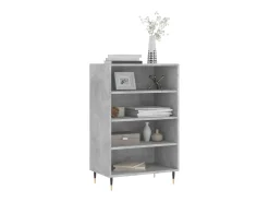 Aparador alto madera de ingeniería gris hormigón 57x35x90 cm ES62467