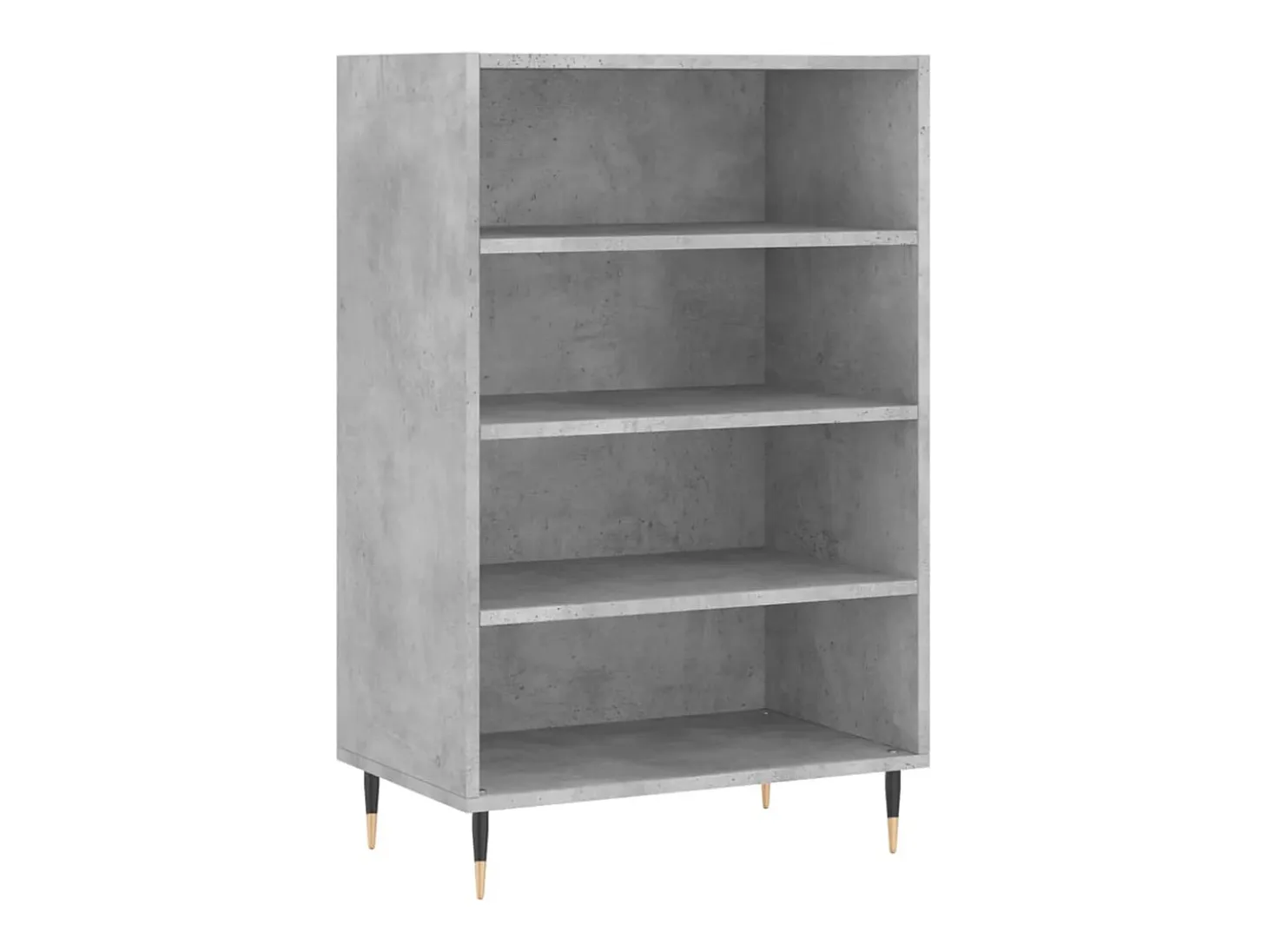 Aparador alto madera de ingeniería gris hormigón 57x35x90 cm ES62467